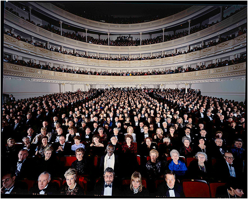 Audience attending Carnegie Hall Grand reopening Gala,1987