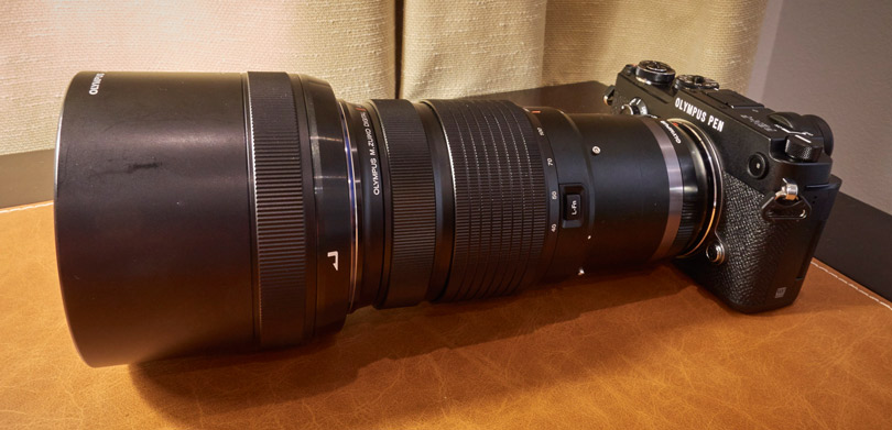 The 40-150mm lens on the PEN-F