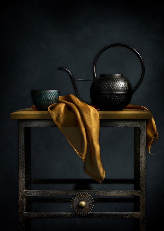 Still Life with Teapot and Table