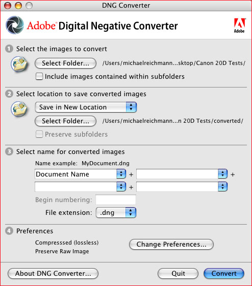 free adobe dng converter program