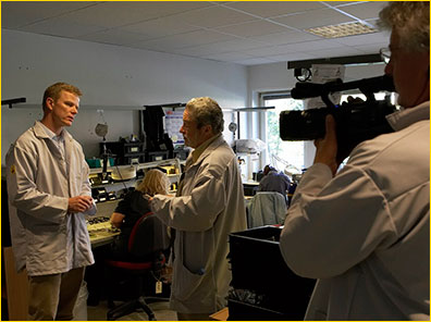 Michael interviewing Jesper Sandagar, Vice President Manufacturing