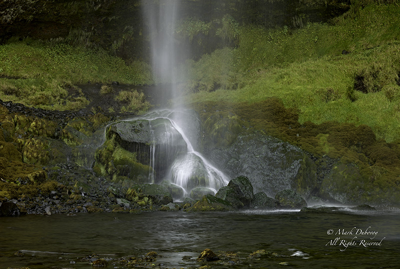 Waterfall Hitting Rock