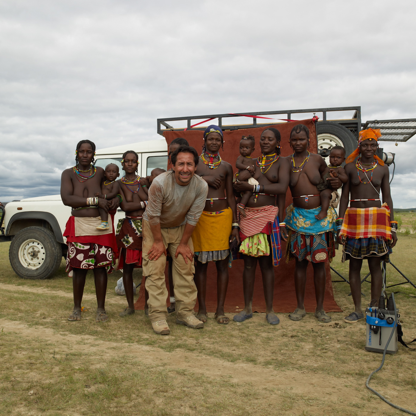 Jaime Ocampo-Rangel with the Himba of Namibia