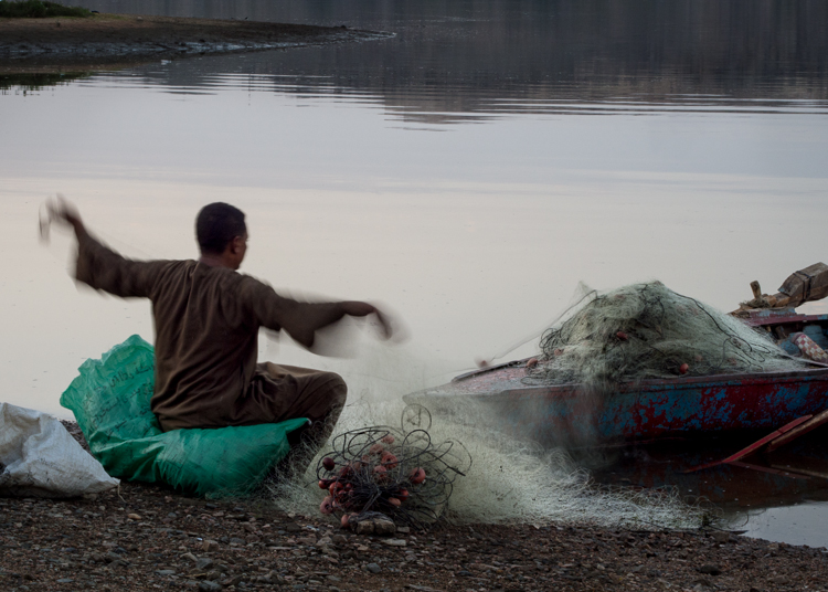 Tending Nets Along the Nile