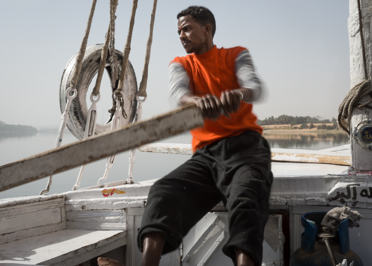 Mohammed Rowing Through the Calm