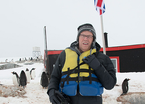 Kevin Raber in antarctica