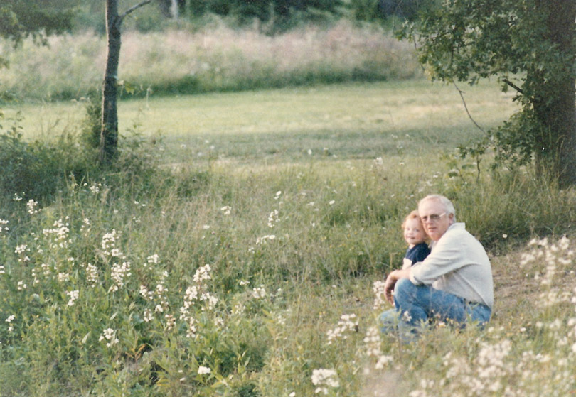 Truly special image of my dad with oldest son. 30 years ago . . . I am happy to have the print