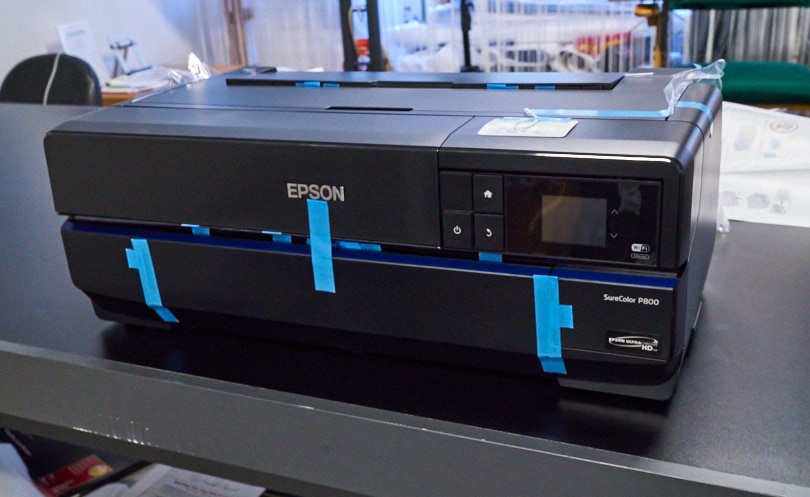 The famous Epson blue tape in all its glory