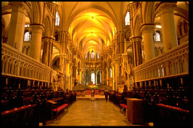 Canterbury Cathedral; Canterbury, England for Etak, Inc., A Unit of News Corporation © Mike Blumensaadt