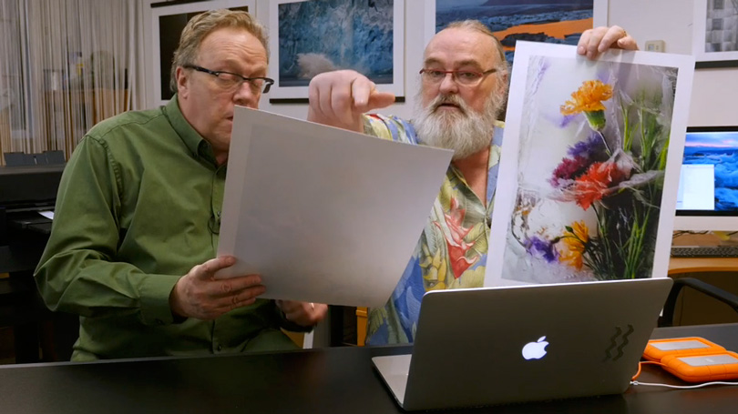 Kevin RAber and Jeff Schewe discuss prints made during this Soft Proofing tutorial