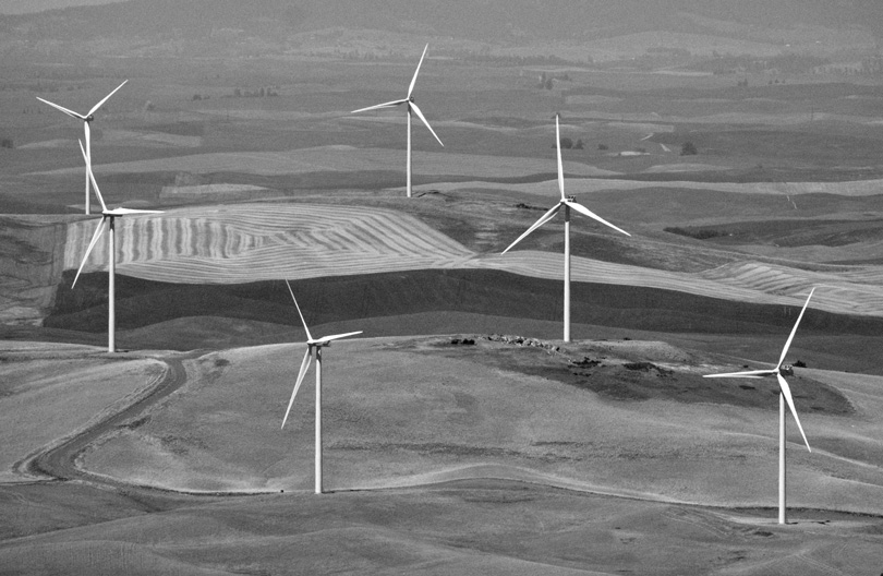 Windmills - 1/4500 sec f/8 at ISO 400 333mm 100-400mm lens - Acros film effect