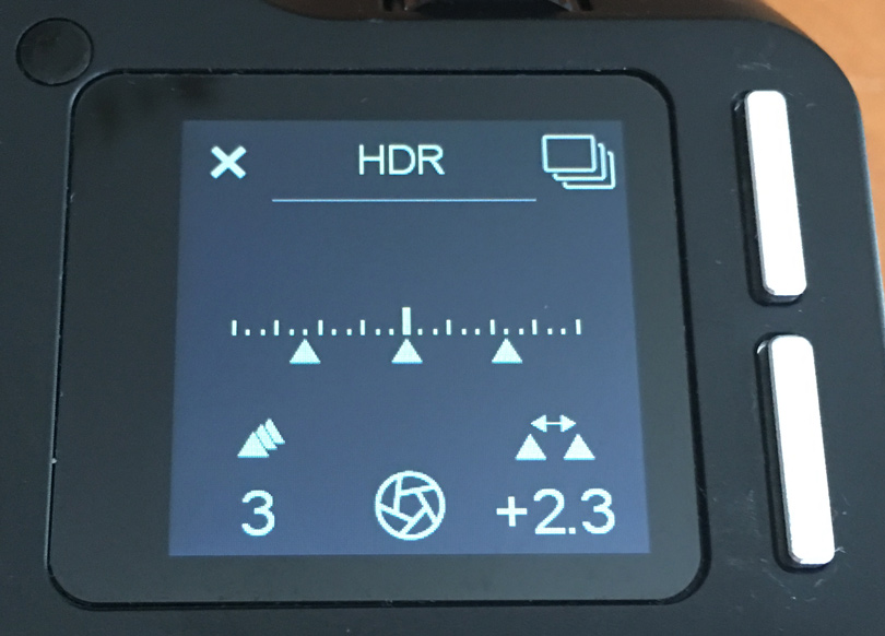 The HDR Menu