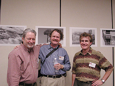 Michael Reichmann, Uwe Steinmueller and Alain Briot at the 2003 Fine Art Summit