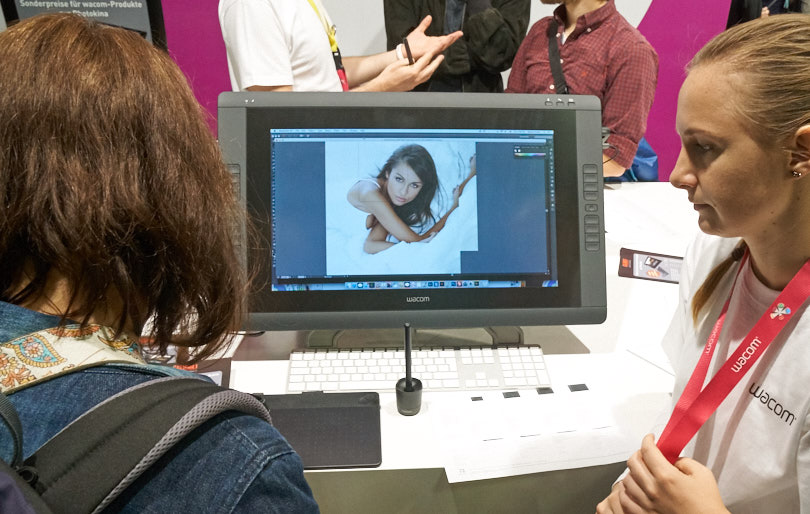 The Wacom booth had a lot of people trying out their tablets and monitors. I have the 22 inch version and love it.