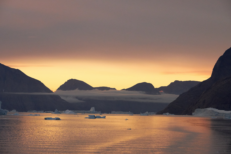 Sunrise in Greenland
