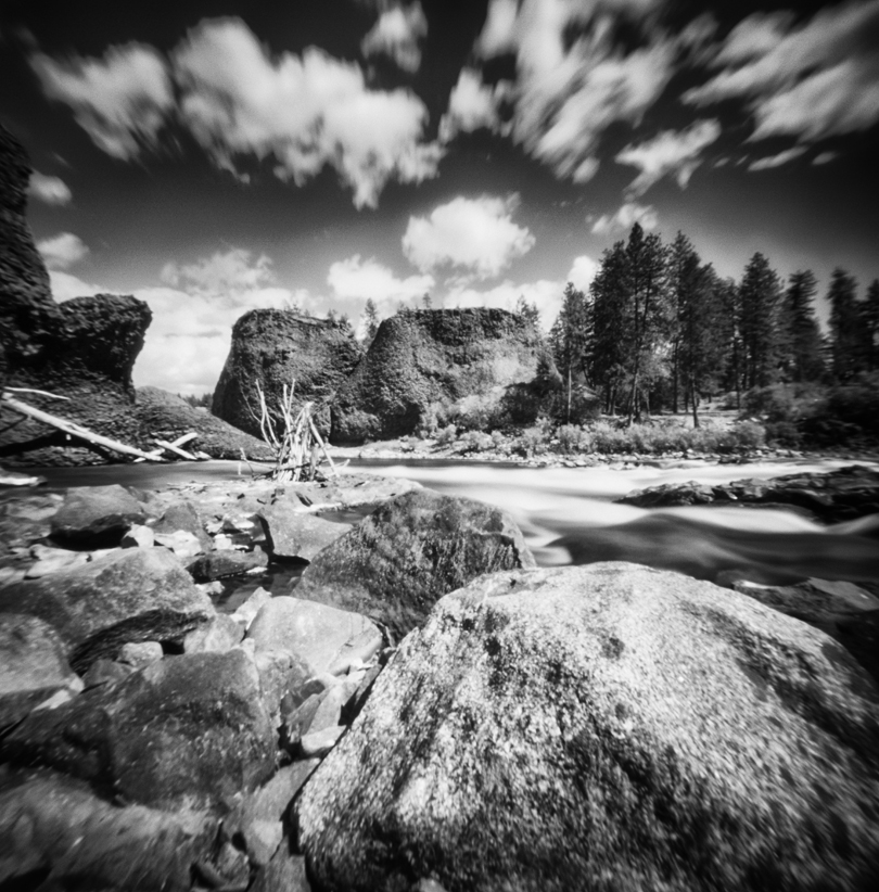 Riverside Park on the Spokane River with an exposure of 20 seconds