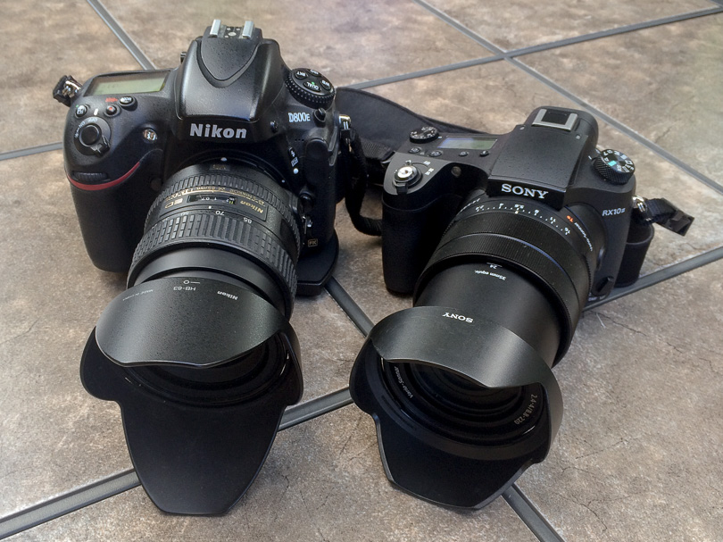 At about ⅔s the size and weight of a D800E w/ 24-85mm lens (or ½ the weight when a 24-70/2.8 is attached), the RX10iii is like a “slimline” DSLR, but far more versatile