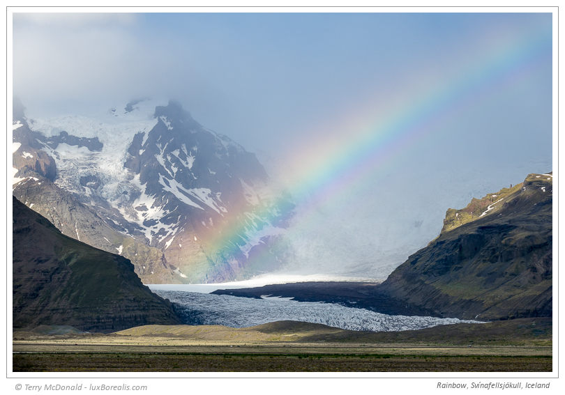 Rainbow, Svínafellsjökull, Iceland – 127mm (equiv.) ƒ5.6@1/500 ISO100 EV0 The ultimate travel camera is light enough to always be with me and has the versatility to handle a wide variety of situations.