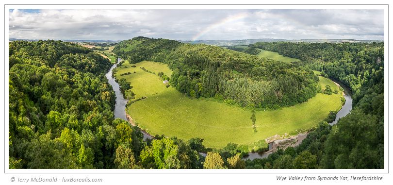 Wye Valley from Symonds Yat, Herefordshire – 11-image stitch 13359x5779px in Lightroom; 35mm (equiv.) ƒ4@1/250 ISO100 EV0