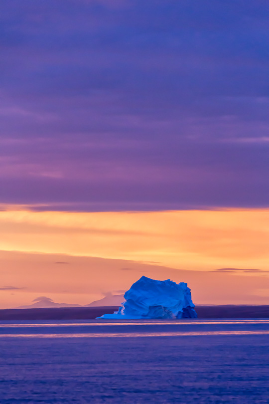 Iceberg, Colored With Light