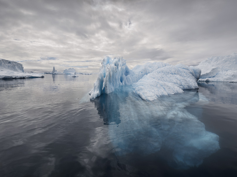 Icebergs, Cuverville Island, Antarctica