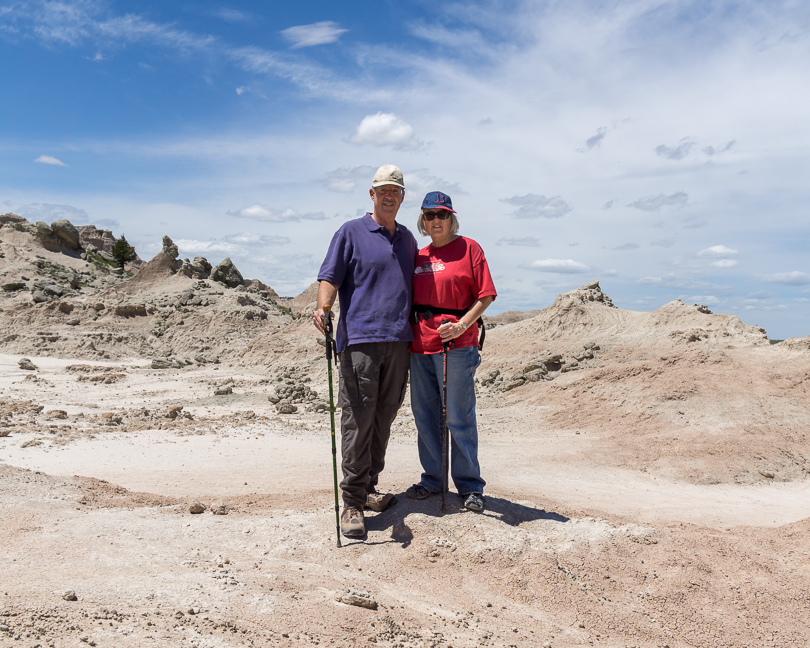 My wife Debbie and I stopped for a quick snapshot along one of the hiking trails in Badlands National Park. We started accumulating an 8X10 print of ourselves from each of our adventures together nearly 20 years ago.