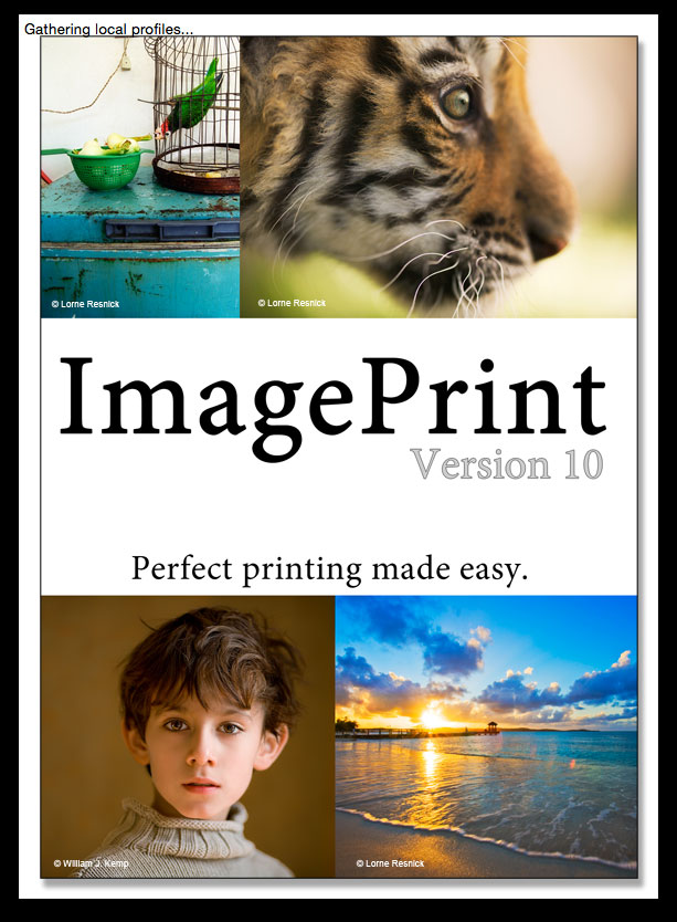 Image Print Startup Screen