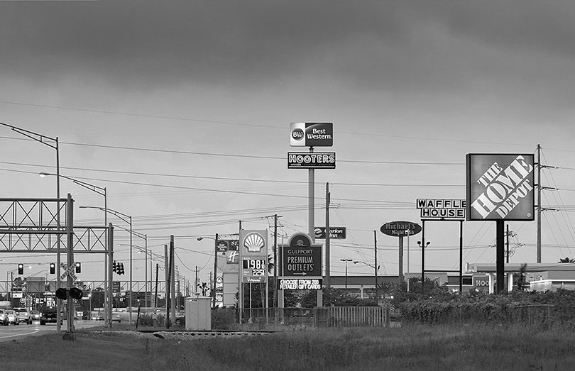 View South from Exit 34a, Interstate 10, Gulfport, MS