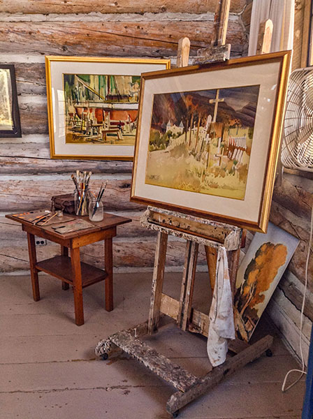 Maynard Dixon's studio in Carmel Junction, Utah 