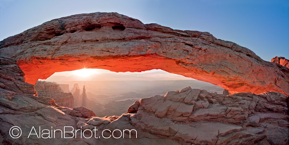 Sunrise at Mesa Arch, Canyonlands National Park We will photograph this location during the Summit
