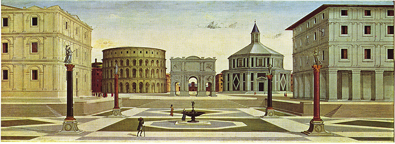 An example of visually accurate perspective from the early Renaissance—basically a technical demonstration
