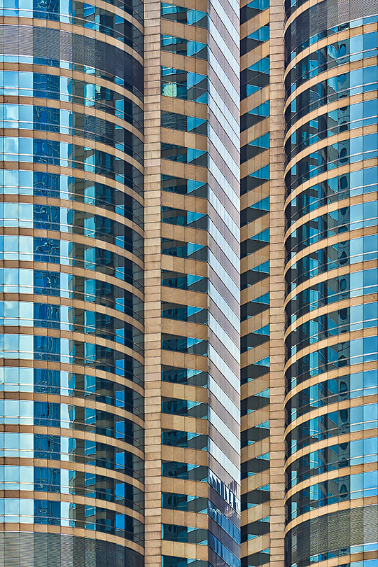 Another abstract view of Hong Kong One Exchange Square.