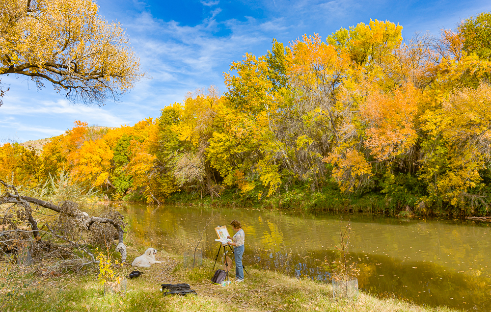 “Painting the Cottonwoods Along Oak Creek, 2006”