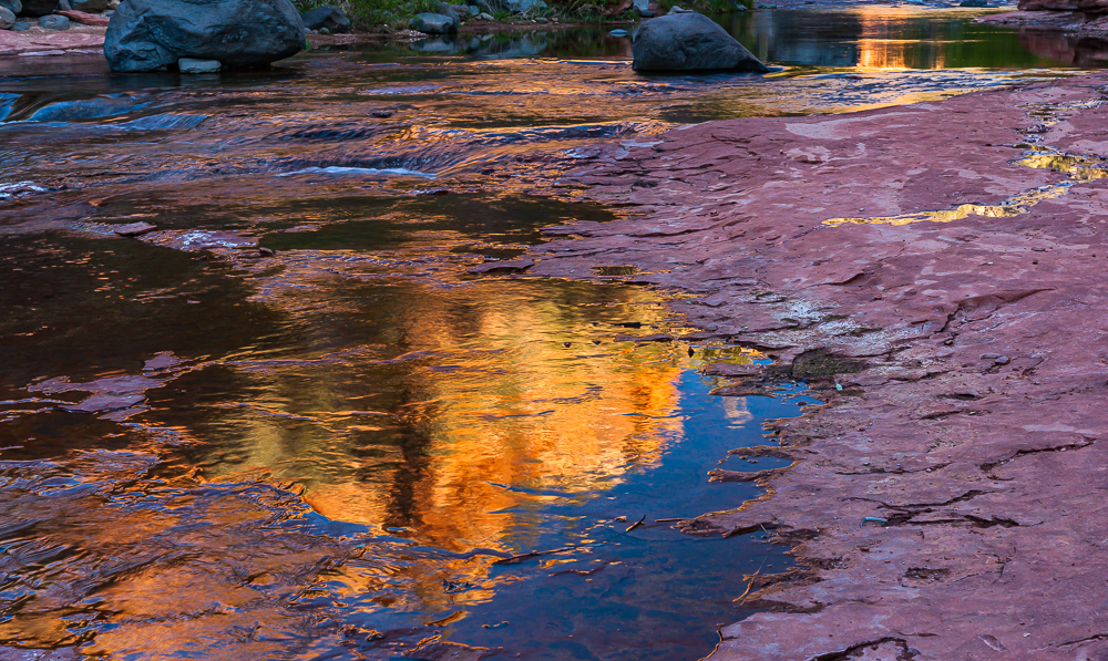 “Sunrise at Slide Rock, Oak Creek, AZ, 2010”