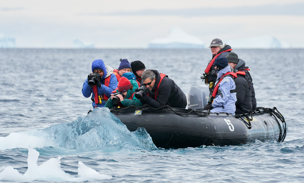 Nudging up to small icebergs and doing close up abstracts like shown below