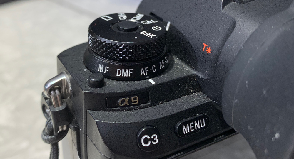 Different from other Sony cameras as you can control Drive settings and Focus settings from a top dial.