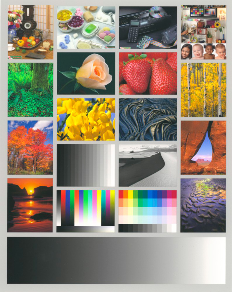 Figure 15. Atkinson Printer Test Page – Hahnemuehle Bamboo, Custom Profile