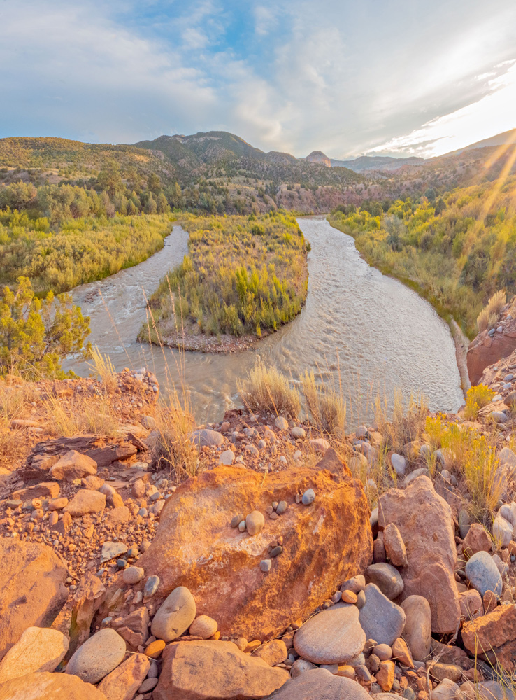 Chama River at Sunset - Alain Briot
