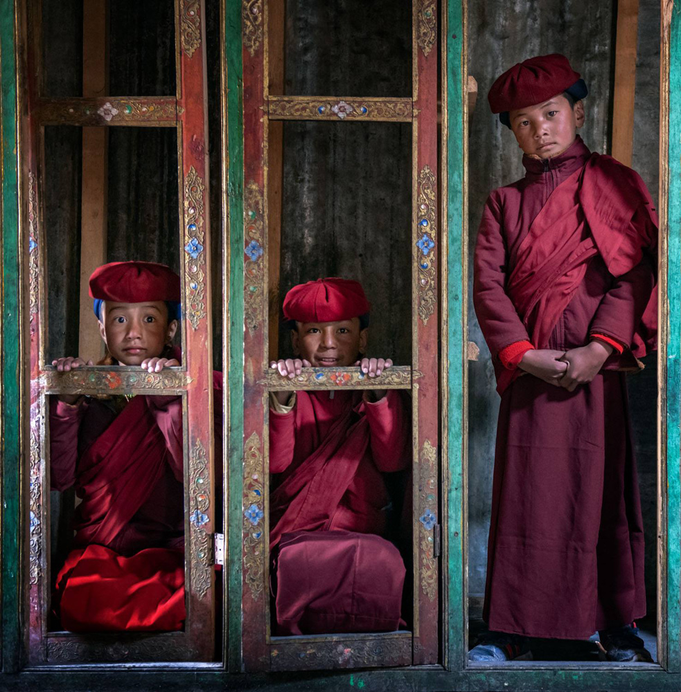 Balancing size and quantity of shapes. Ladakh, India.