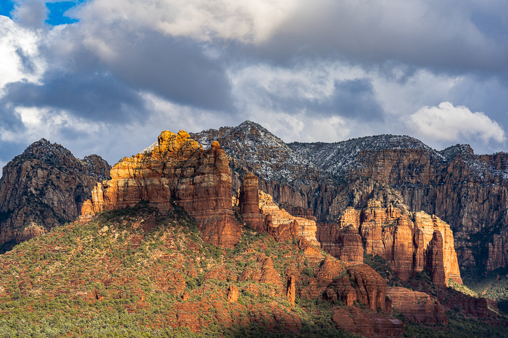 “Crimson Cliffs From My House”, Voigtlander 110mm f2.5 on A7r M4