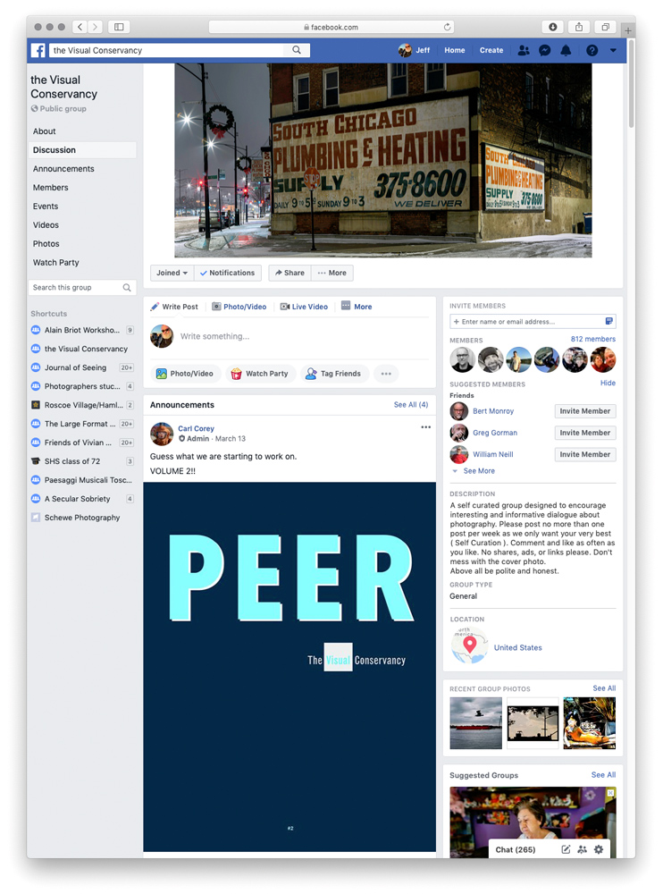 The Visual Conservancy FB page    
