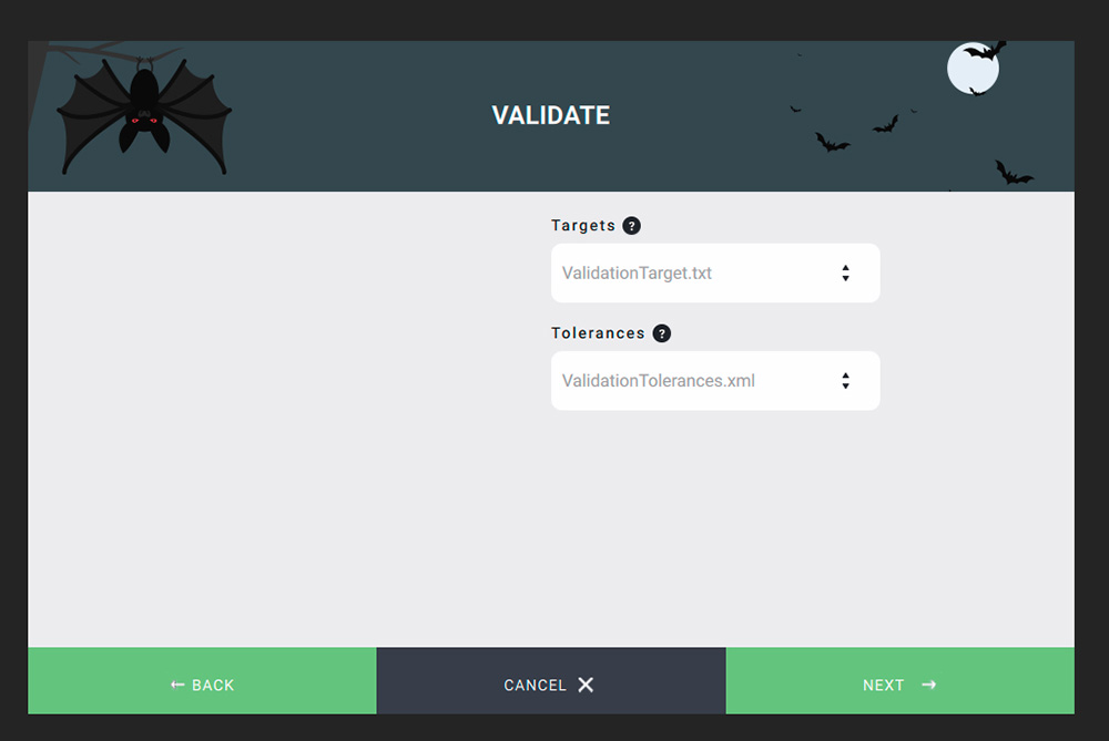 Figure 23. Review Validation Settings
