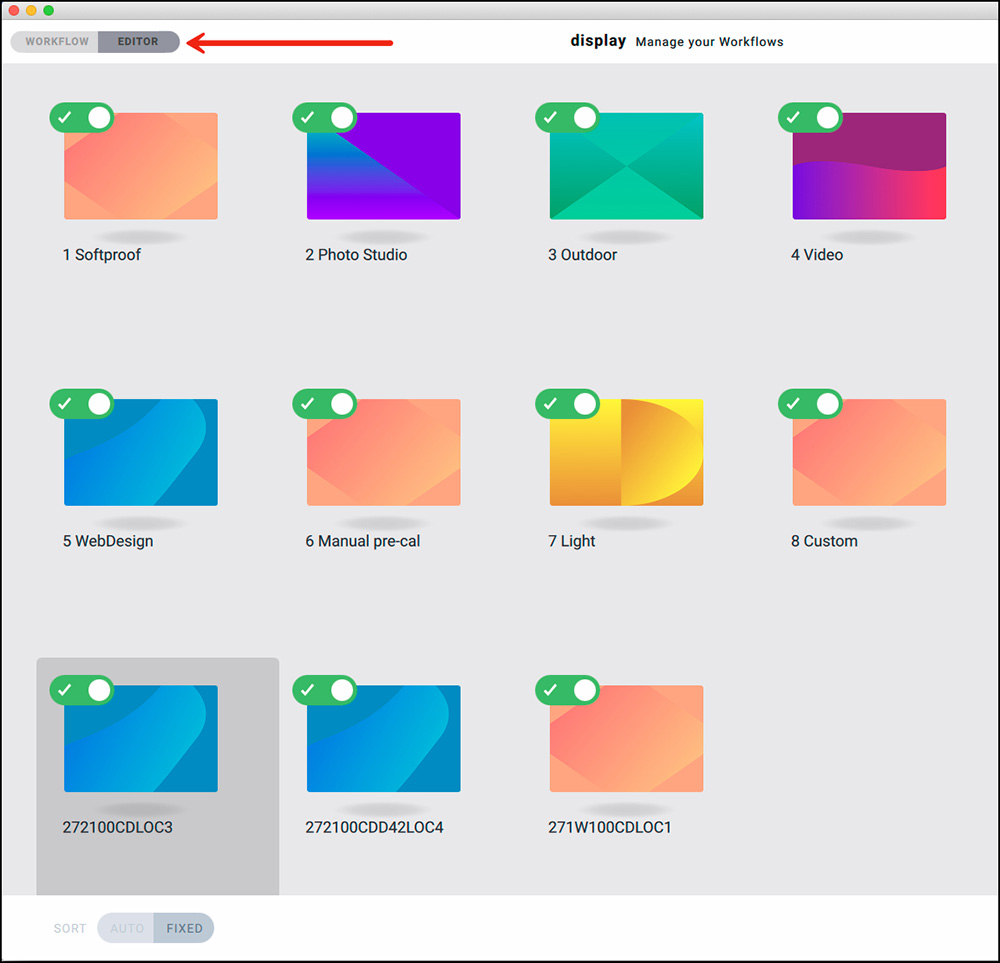 Figure. 3 Workflows for Editing
