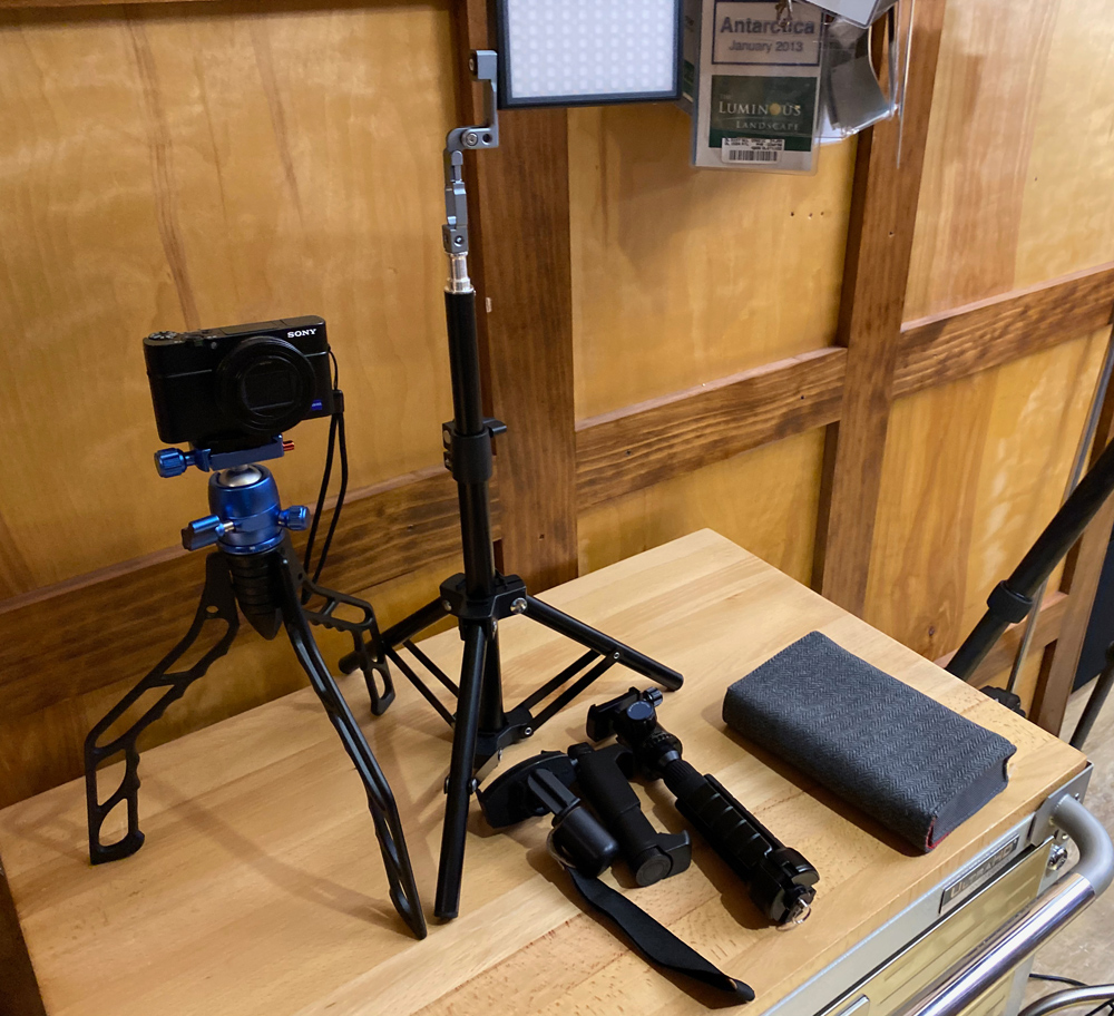 Our second rolling drawer cabinet with some of video gear and lights on top