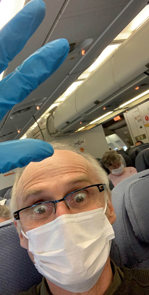 The flight back to Australia