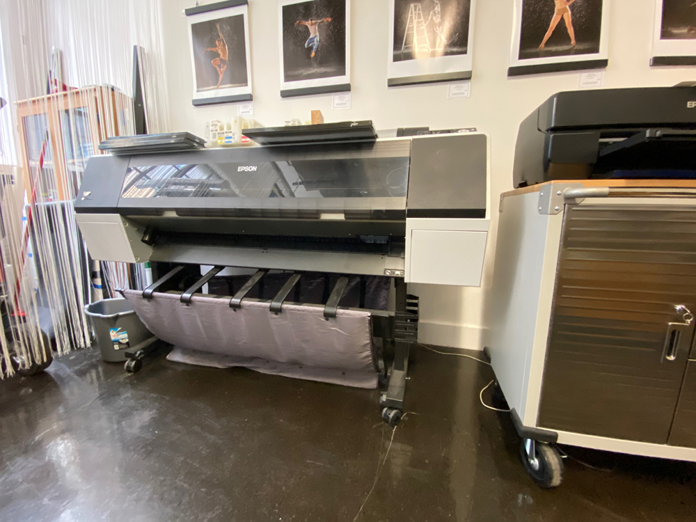 The Epson 9900 printer which can print to 44 inches wide