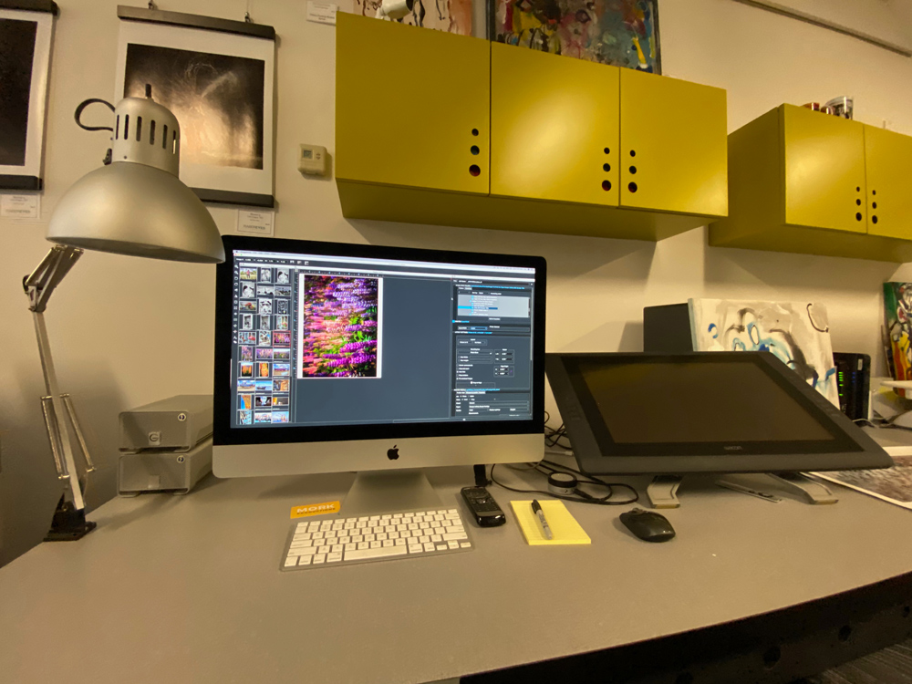 This computer drives the Epson P800 and and Epson 9900 printers as well as the image archives