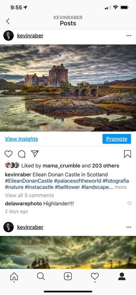 By clicking or touching on a photo you can enlarge it to full width of the screen