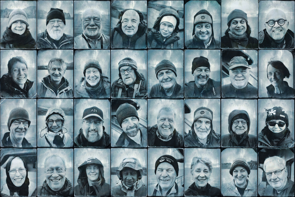Portraits of those on the trip