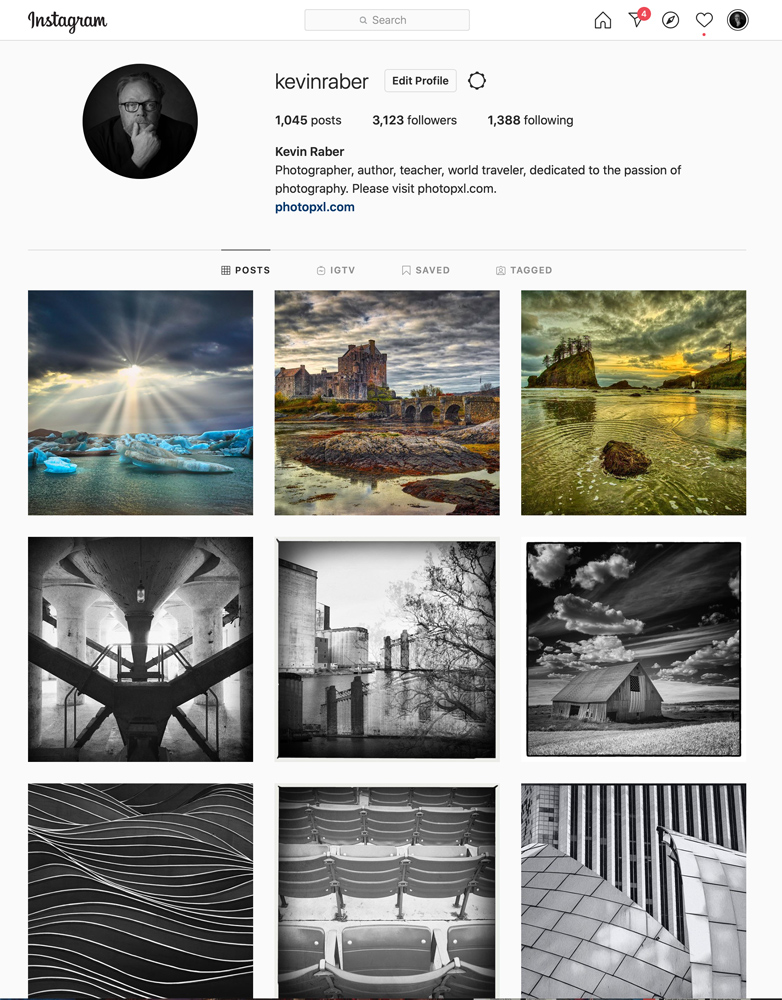 Kevin Raber's Instagram page